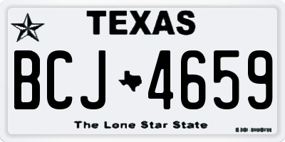 TX license plate BCJ4659