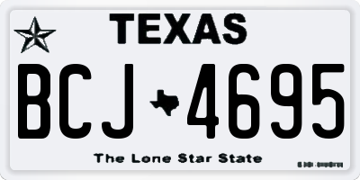 TX license plate BCJ4695