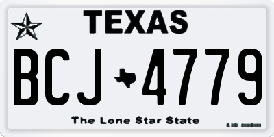 TX license plate BCJ4779