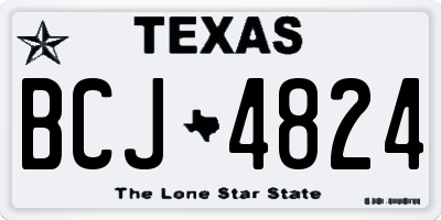 TX license plate BCJ4824