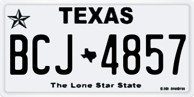TX license plate BCJ4857