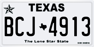 TX license plate BCJ4913