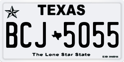 TX license plate BCJ5055