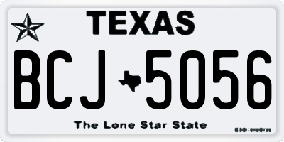 TX license plate BCJ5056
