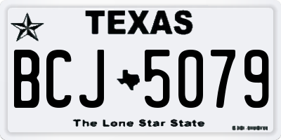TX license plate BCJ5079