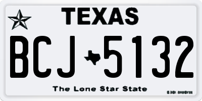 TX license plate BCJ5132