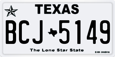 TX license plate BCJ5149