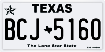 TX license plate BCJ5160