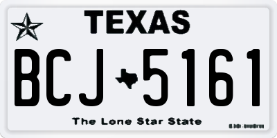 TX license plate BCJ5161