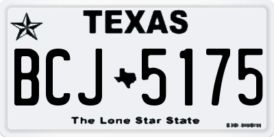 TX license plate BCJ5175