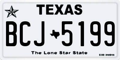 TX license plate BCJ5199