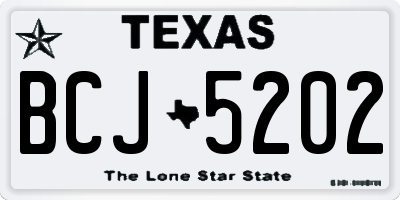 TX license plate BCJ5202