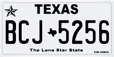 TX license plate BCJ5256