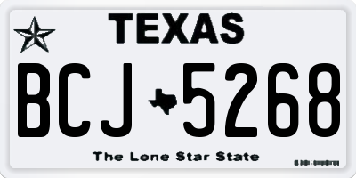 TX license plate BCJ5268