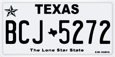 TX license plate BCJ5272