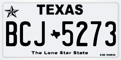 TX license plate BCJ5273
