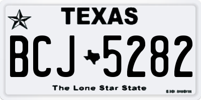 TX license plate BCJ5282