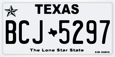 TX license plate BCJ5297