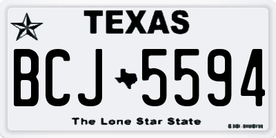 TX license plate BCJ5594