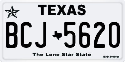 TX license plate BCJ5620