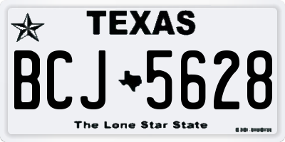 TX license plate BCJ5628