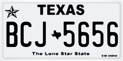 TX license plate BCJ5656
