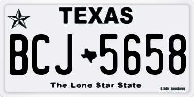 TX license plate BCJ5658