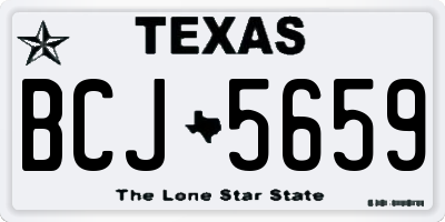 TX license plate BCJ5659