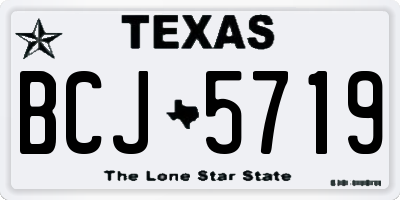 TX license plate BCJ5719