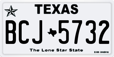 TX license plate BCJ5732