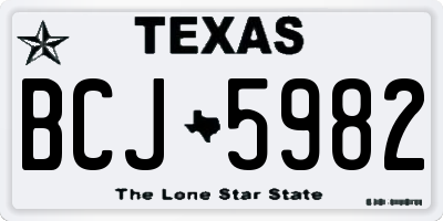 TX license plate BCJ5982