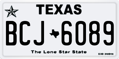 TX license plate BCJ6089