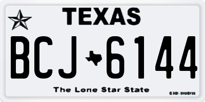 TX license plate BCJ6144