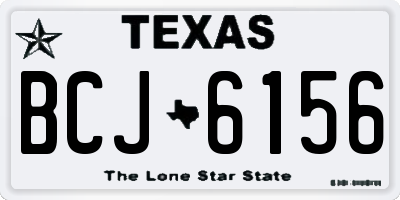 TX license plate BCJ6156