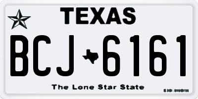TX license plate BCJ6161