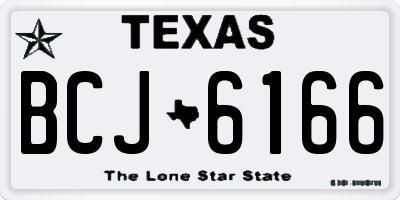 TX license plate BCJ6166