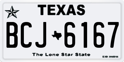 TX license plate BCJ6167