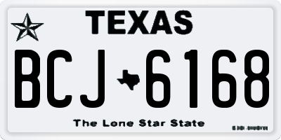 TX license plate BCJ6168