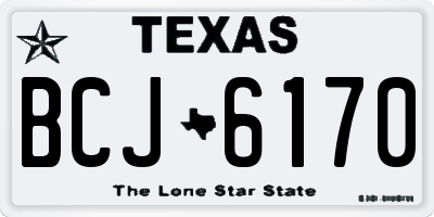 TX license plate BCJ6170