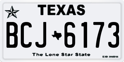 TX license plate BCJ6173