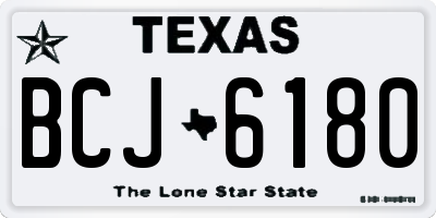 TX license plate BCJ6180