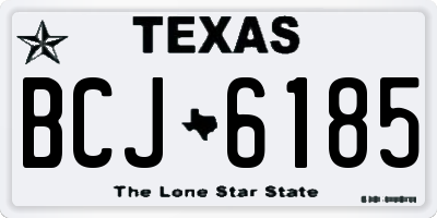TX license plate BCJ6185