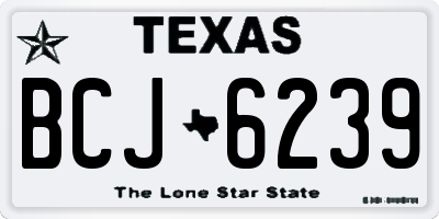 TX license plate BCJ6239