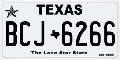 TX license plate BCJ6266