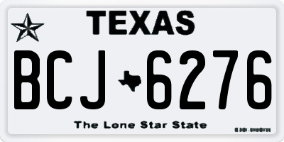 TX license plate BCJ6276