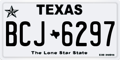 TX license plate BCJ6297