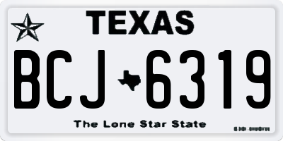 TX license plate BCJ6319