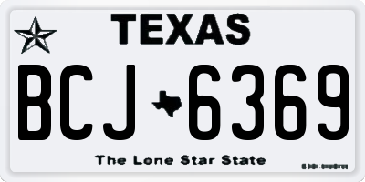 TX license plate BCJ6369