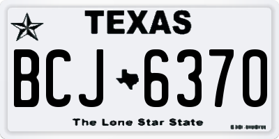 TX license plate BCJ6370