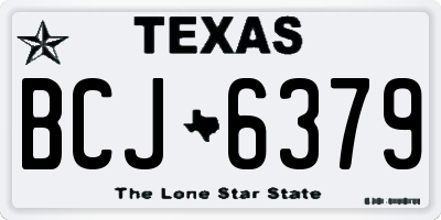 TX license plate BCJ6379